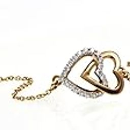 Girls And Women Pride Diamond Collections 18K (750) Yellow Gold And Diamond Strand Bracelet-image-43