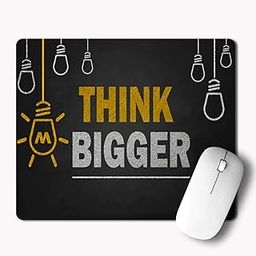 MM9E Non-Slip Think Bigger, Motivational Quotes Printed Mouse Pad for Gaming Computer, Laptop, PC Mouse Pad (Multicolor)-29