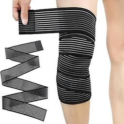 HANNEA® 1Pc Thigh Support Compression Bandage Brace Wrap for Men and Women, Elastic Calf Compression Bandage Leg Compression Sleeve for Legs Pain Relief, Plantar Fasciitis, Stabilising Ligaments-picture-15