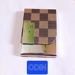 RFID Blocking Card Holder Wallet, 304 Stainless Steel, Holds 10-15Cards, Lightweight and Rustproof Check Pettern (Pack of 1)-image-54