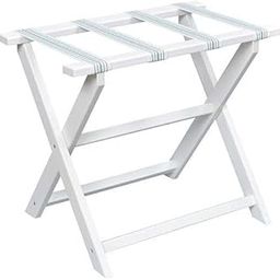 Wooden Luggage Rack with Shelf for Shoes, Accessories, Strong Bearing Sturdy Storage Free Space Wood Suitcase Rack Sheesham Wood Luggage Stand for Bedroom Hotel Guest Room with Solid Leg Quality A47-image-100