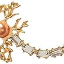 CALANDIS™ 2xCreative Nerve Tissue Brooch Pin Doctor Nurse Clothing Accessories Gold | Fashion Jewelry-image-69