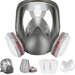 Divik Full Face Respirator Mask - Work Protection Gas Masks with Double Filtration Daily Life Use | 6800 Anti Fog Dust Gas Mask, for Spray Paint, Woodworking, and Other Work Protection Masks (1Pcs)-image-49