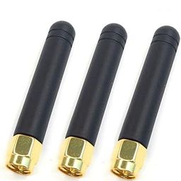 NBR 2.4GHz Whip Rubber Duck Thumb Omni Antenna GSM Antenna 2.5dbi Straight with SMA Male Connector Antenna Use for WiFi SIM900A GPRS- 3 pc.-image-12