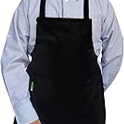 Switchon Polyester Waterproof Plain Waist Adjustable Kids Cooking Apron with a Pockets Kitchen Apron - for 5 Yrs to 11 yrs-picture-1