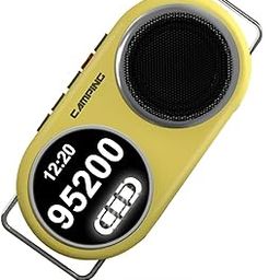 3D Pedometer Speaker, with HD Sound & Step Tracker Removable Lanyard-Bluetooth 5.3 Wireless Speaker, Hiking with Lighting Function (Yellow)-image-70