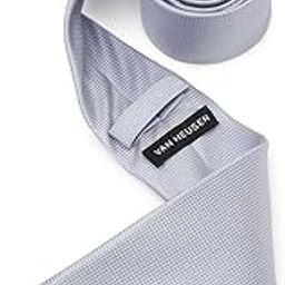 Men Grey Textured Formal Tie-image-3