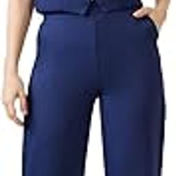Women V-Neck Solid Front Pocket Detail Waistcoat with Trousers Workwear Co-Ord Set-image-47
