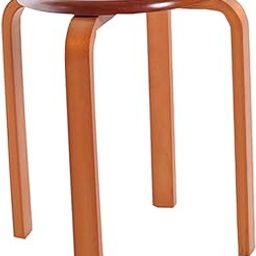 ARTISOUL® Nordic Style Dining Room Wooden Chairs Round Bar Stool Chairs Light Brown | Furniture | Chairs-image-72