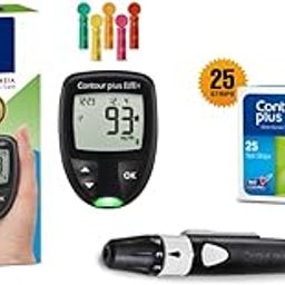 CONTOUR Plus Elite Blood Glucose Monitoring System (with Bluetooth) | Glucometer with 25 Free Test Strips and 25 Microlet Lancets-28