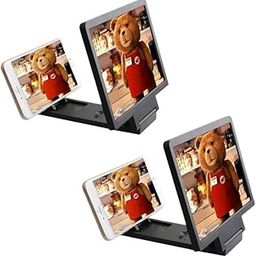 DRUMSTONE ( Buy ONE GET ONE ) Universal 3D HD Screen Amplifier for All Smartphones | Portable Foldable Phone Magnifier with Eye Protection for Family & Friends |15 Years Warranty-19