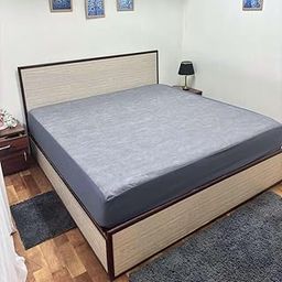 Waterproof Soft Non-Woven Mattress Protector Breathable Elastic Fitted Style Bed Cover 72"x78" - King, Dark Grey-image-26
