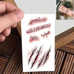 VANVATI Injury Spot With Scratch Temporary Tattoo Sticker For Male And Female Tattoo Sticker-image-4