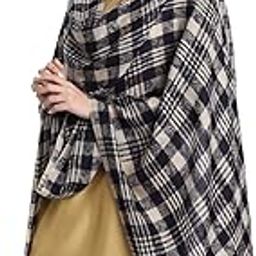 Faux Pashmina Reversible Stole for Women, Cashmere Style Fine Wool Womens Scarf Shawl for Winter-picture-9