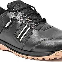 NIXFLEET Men Fury x1 Leather Steel Toe Safety Shoes | Super Comfortable and Lightweight | Slip-Resistant Outsole | Heavy-Duty Safety Shoes with Steel Toe | Size UK8, Black-16