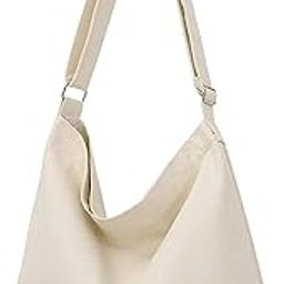 Women's Retro Large Size Canvas Shoulder Bag Hobo Crossbody Handbag Casual Tote - 1 Piece-19