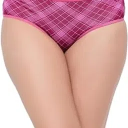 clovia Women's Cotton Spandex Medium Waist Outer Elastic Bikini Panty in Pink-picture-21