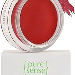PureSense Strawberry Slush Lip Plumping Mask for Sensitive, Dry, Chapped & Pigmented Lips with Coffee Oil | Vitamin A & E | Shea Butter | Almond & Olive Oil for Nourished & Moisturised Lips | 5g-0