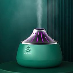 CALANDIS 200ml USB Air Humidifier with Colorful Led Light Gifts Green Silver | | Natural & Alternative Remedies-5