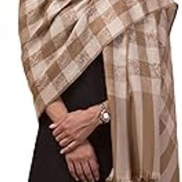 Tweedled Reversible Patola Check Acrylic Shawl/Stole for Women/Ladies, Pashmina Style Shawl, Large Size-image-28
