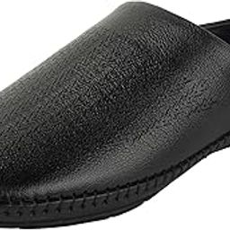 mochi Men's Black Slip On Closure Casual - Clogs with Flats UK/10 EU/44(18-1086)-picture-30