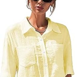 V-Collar Solid Crop Shirt for Women with Half Sleeves-image-16