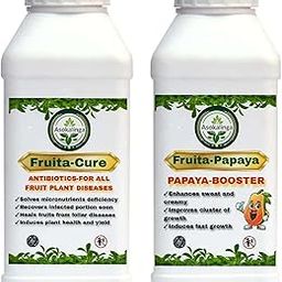 Fruita Papaya +Fruita Cure Combo|Complete Fruit Care Solution For Healthy,Disease-Free,Fast-Fruiting Plants|Promotes Fast,Healthy Growth & Vibrant Papayas-growth regulator-image-77