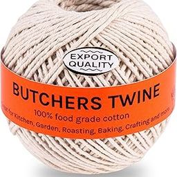 Butcher Twine 12 Ply Cotton Kitchen Twine for Cooking - Cotton Thread for Craft - Cotton Rope for Hanging - Butchers Thread-Food Safe String-80