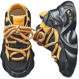 Men's Fashion Sneakers - Durable, Platform, high-top Casual Shoes Durable Thick Sole Lace-Up Casual Shoes for Outdoor & Everyday Wear-image-8