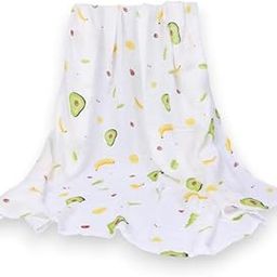 HONOR YOUR HOME Super Soft Cotton 2-Layer Muslin Baby Blanket | Avocado Print | Breathable & Gentle on Baby Skin | Cozy, Lightweight & Perfect for Newborns, Infants & Toddlers-image-42