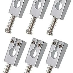Enakshi (LABEL) Creations 6pcs Guitar Rollers Saddle Bridge String Saddles for Electric Guitar -SilverMusical Instruments & Gear|Guitars & Basses|Parts & Accessories|Guitar Parts|Saddles-image-15