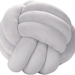 The Style SutraKnot Pillow Ball Cushion Round Throw Pillow for Bedroom Sofa Home Decoration Light Gray|Home & Garden | Home Decor| Pillows-image-20