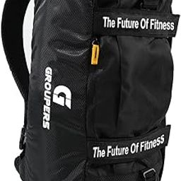 Gym Duffle Bag Cum Backpack Waterproof Sports Duffel Bags Travel Weekender Bag for Men Women Overnight Bag-Black-image-7