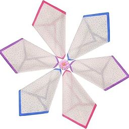 Cotton Handkerchiefs, Polka Dot Print, 30 x 30 cm, Pack of 6, Purple Pink Blue (JL-1235-DP-F)-image-99