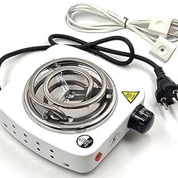 Instant Coal Heater 500Watt Electric Charcoal Burner/BBQ Coal Starter Portable Cooktop Hotplate Stove with Free 1.5 mtr Extension Wire (Mix-Colors)-13