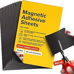 Craftmind Magnetic Sheets with Adhesive Backing - 6 PCs Each 4" x 6" - Peel and Stick Magnetic Paper for Photo and Picture Magnets - Flexible Magnet Sheets for DIY and Crafts-picture-19