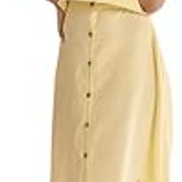Butter yellow top and skirt set (IN, Alpha, L, Butter Yellow)-13