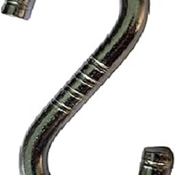 Q1 Beads 5 Pack 4.5" inch Metal Heavy Duty 9 mm S Hooks for Hanging Swing, Fan, Hanging in Workshop, 200 kgs Load Cap (4.5 inch, Chrome)-1