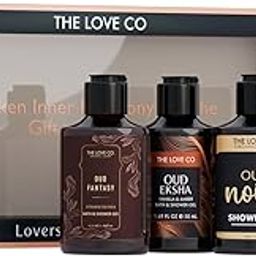 THE LOVE CO Oud Gift Kit Collection: Indulge in Shower Gels | Opulent Bathing Experience | Ideal Birthday & Special Occasion Hamper | Pack of 4-image-1