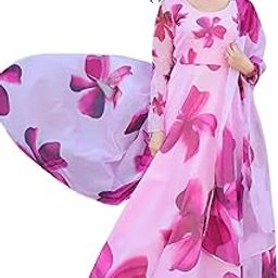 Anarkali Printed Long Gown Dupatta Set (NO Pent)-image-0