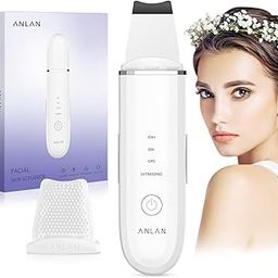 ANLAN Skin Scrubber Ultrasonic Exfoliator Ultrasonic EMS Ion Face Spatula Pore Cleaner Wrinkle Remover Blackhead Remover with 4 Modes Skin Care Massager USB Rechargeable-image-29