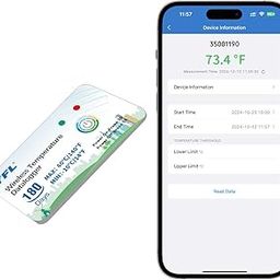 YFL Wireless Temperature Data Logger USB-Free Thermometer Recorder with PDF Reports Room Temperature Monitor Cold Chain Sensor Cover 180 Days-1 Pack-17