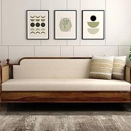 DAKSHAYANI HANDICRAFT Sheesham Solid Wood Diwan | Handcrafted Wooden Daybed with Backrest | Traditional Design | Durable, Termite-Resistant Living Room Furniture (Diwan 4)-image-18