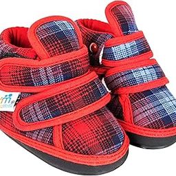 Checkered Musical Chu Chu Sound Booties/Shoes (12-15 Months/15-18 Months, Hook & Loop Closure)-BT1010-BT1011-image-93