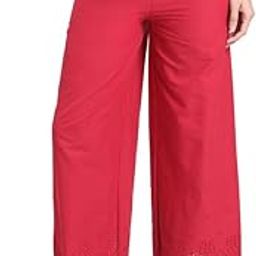 go colors Women’s Cotton Hakoba Palazzo | Ankle Length, Schiffli Embroidery, Relaxed Fit, Mid-Rise with Side Pocket-picture-19