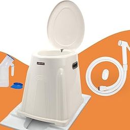 NEOSAFE indian Toilet to Western Toilet Convert, With Anti Slip Rubber Pad, Toilet Stool Suitable for Knee Patients, Disabled Men & Pregnant Women (White)(100Kg Weight Capacity)-image-69