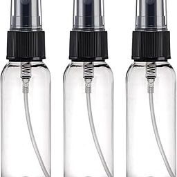 nsb herbals 50 ml Transparent Plastic Empty Fine Mist Spray (Black) Bottle Container for Sanitizer, Perfume, Rose water, Travel, Home Care, Other DIY Products, Refillable Reusable (PACK OF 3)-7