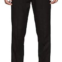 Men's Slim FIT Formal Trousers Pants (Cut Belt)(Black)-picture-16