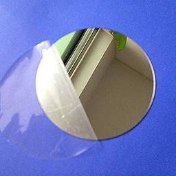 BIGIMALL Acrylic Silver Mirror Sheet Circle 2mm 12 inch Diameter Pack of 1 pcs (2mm, 12" Diameter, Silver Mirror) without Adhesive Tape-5