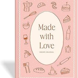 7mm Recipe Journal | Made with Love Light Pink | Make your own Recipe and Cook Book | Kitchen Essential | A5 Size | 4 Sticker sheets | Hardbound and Laminated | 21 by 14.8 cms-image-22